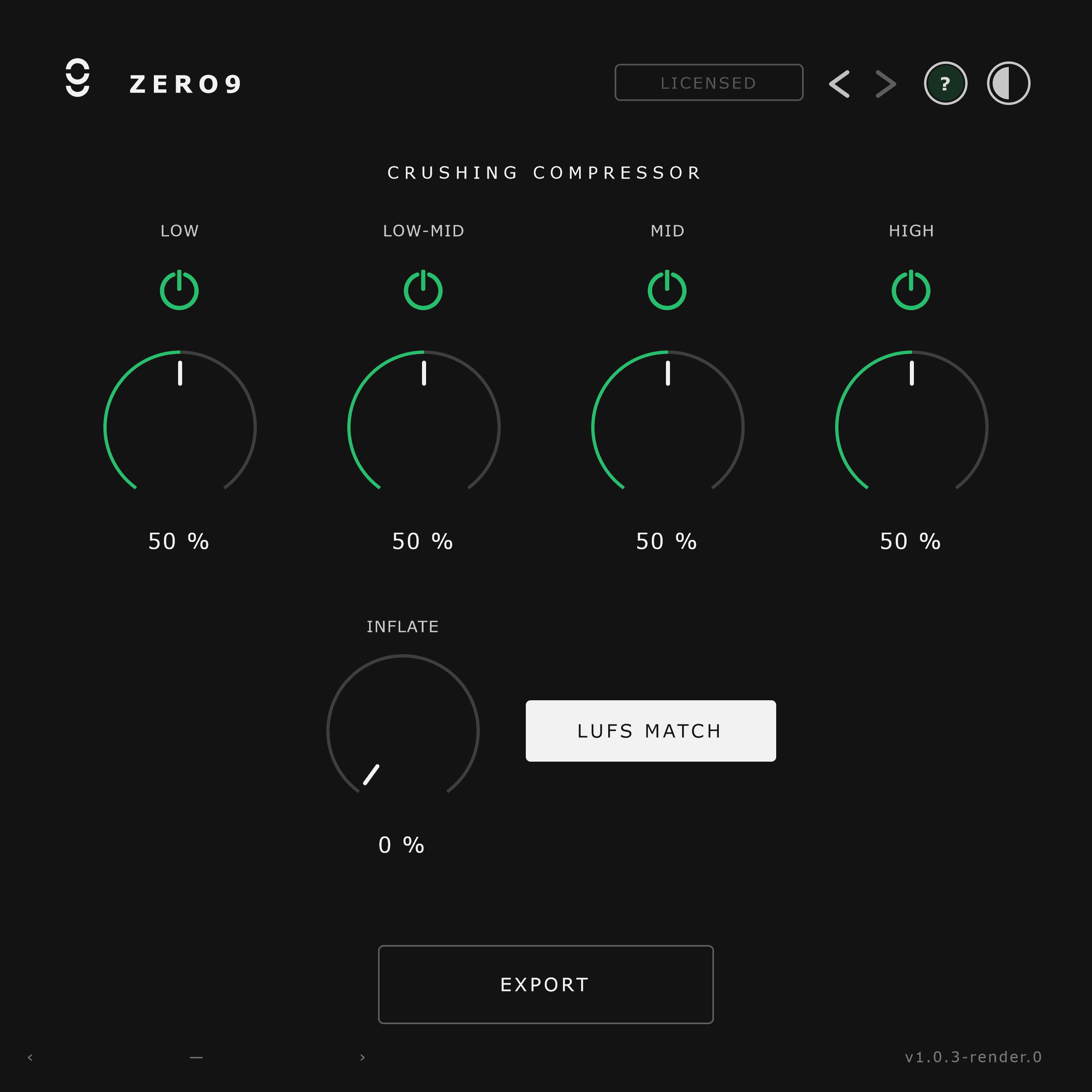Crushing Compressor plugin interface